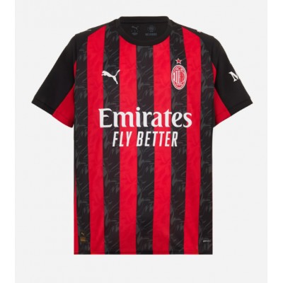 Pánský Fotbalový dres AC Milan Fikayo Tomori #23 2025-26 Domácí Krátký Rukáv Pánský Fotbalový dres AC Milan Fikayo Tomori #23 2025-26 Domácí Krátký Rukáv